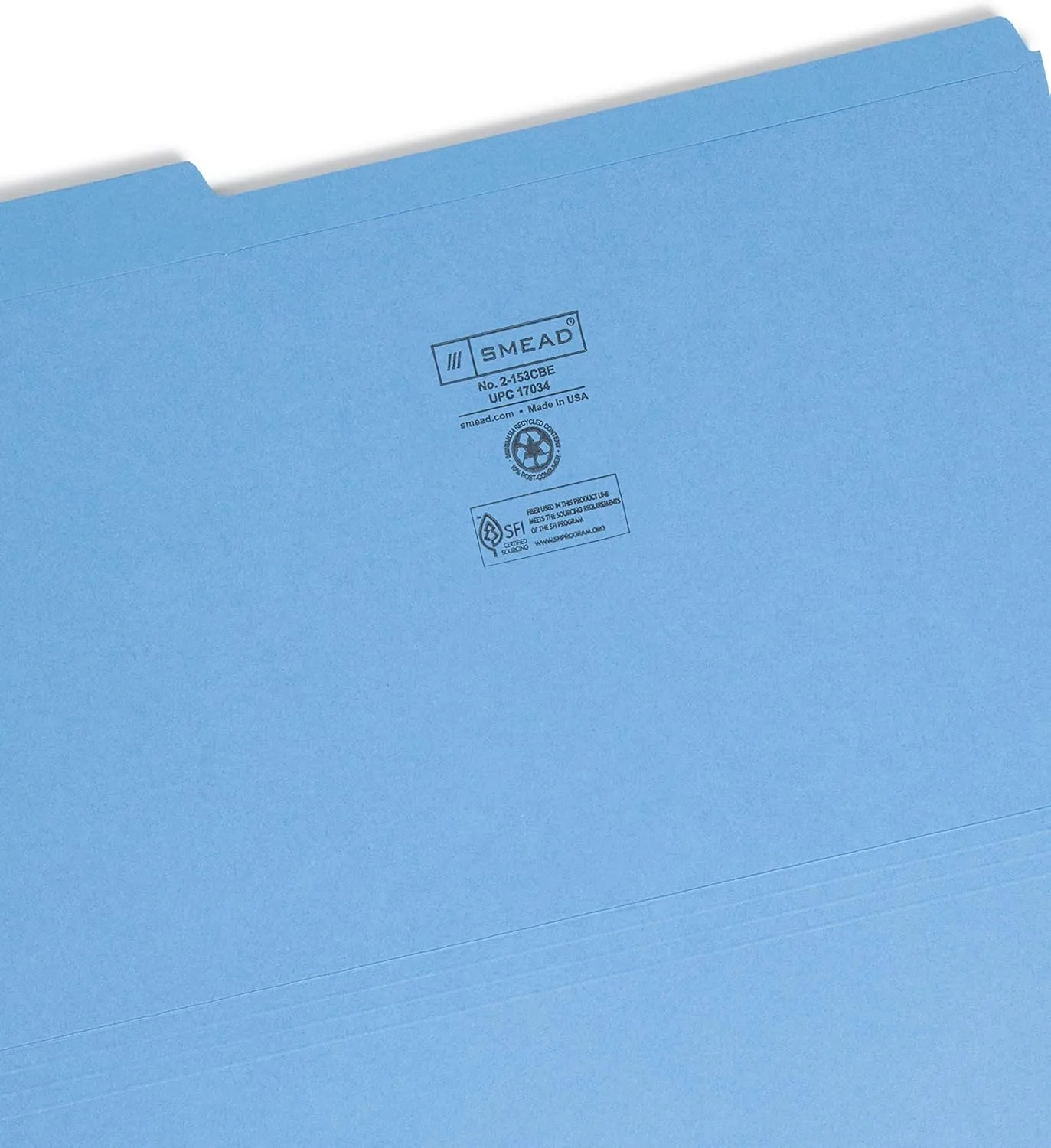 SMEAD File Folders Reinforced 1/3-Cut Tab Legal Size