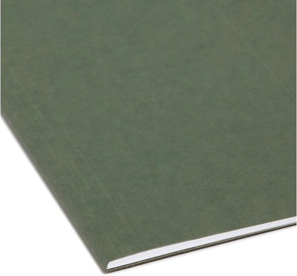 SMEAD Hanging File Folders, Tabless, 11 pt Stock