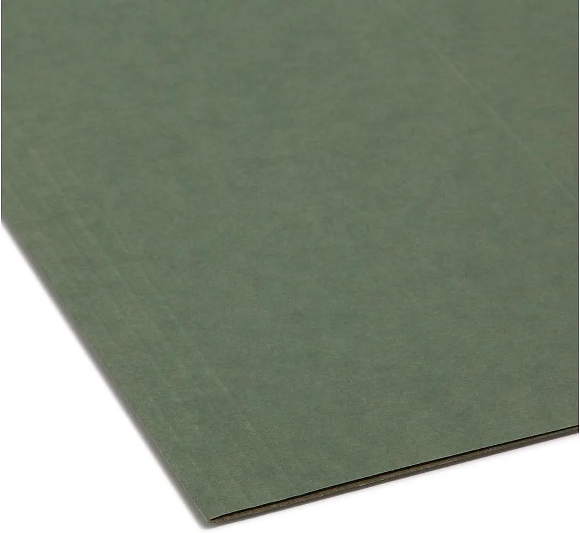 SMEAD Hanging File Folders, Tabless, 11 pt Stock