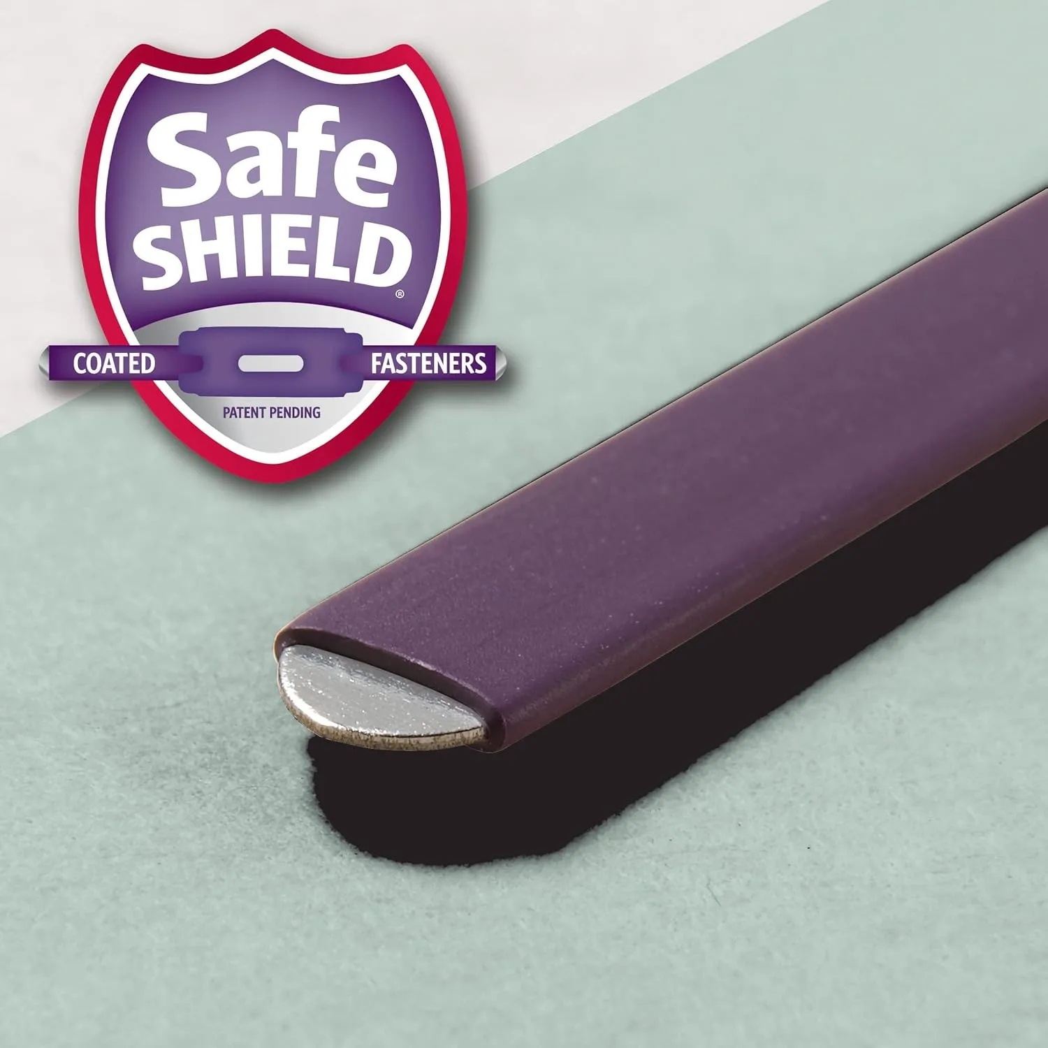 Smead Pressboard File Folder with SafeSHIELD® Fasteners, 2 Fasteners, 1/3-Cut Tab, 2" Expansion, Legal Size, Gray/Green, 25 per Box (19934)