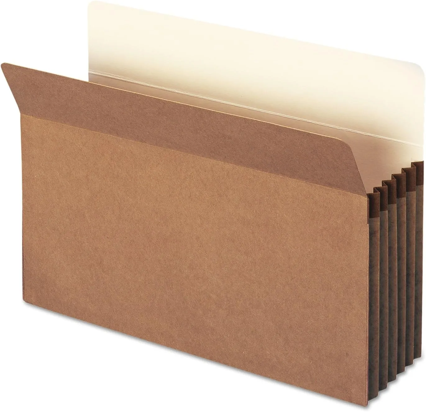 Smead® Straight-Cut Tab Redrope File Pockets, Legal Size, 5 1/4" Expansion, 30% Recycled, Redrope, Box Of 50