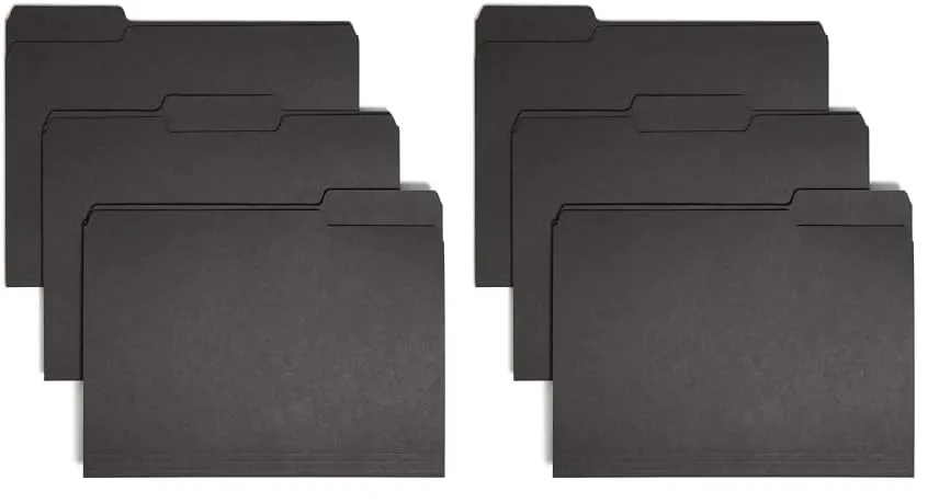SMEAD Interior File Folders, 1/3-Cut Tab, Letter Size