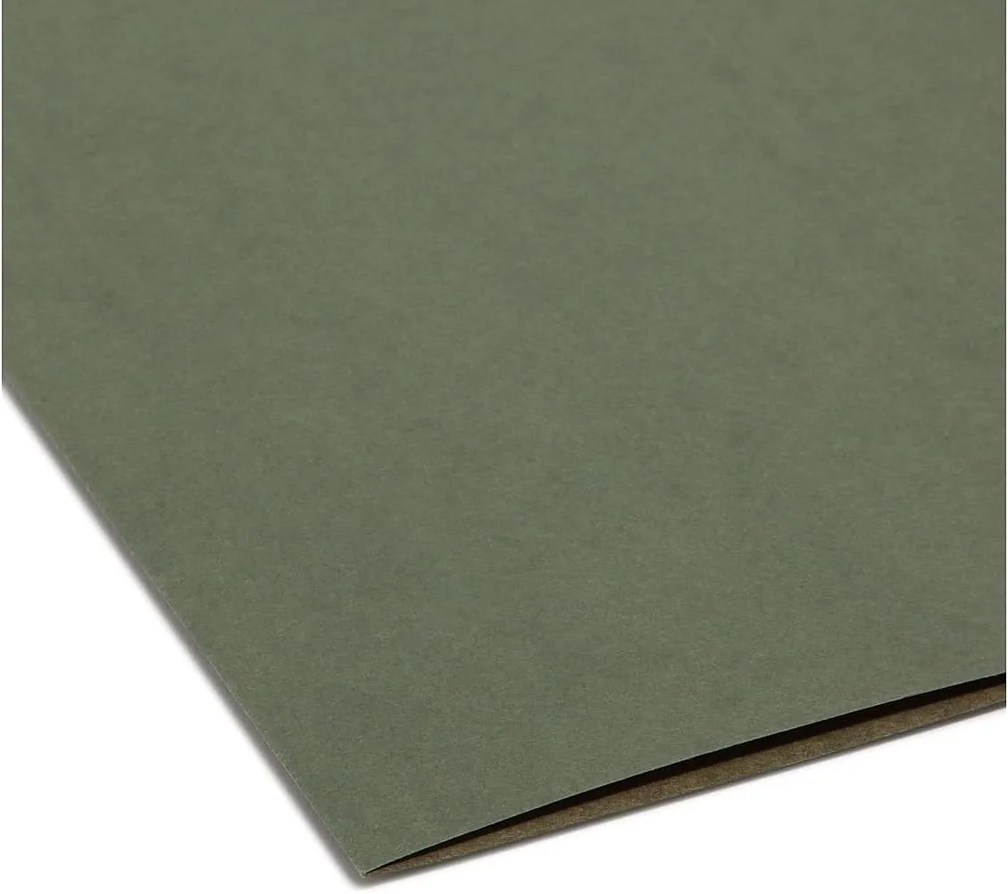 SMEAD Hanging File Folders, Tabless, 11 pt Stock