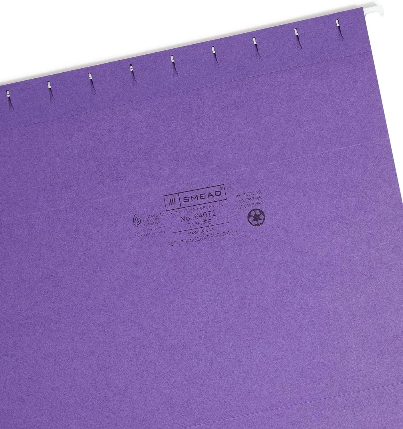 SMEAD Colored Hanging File Folders, Letter Size