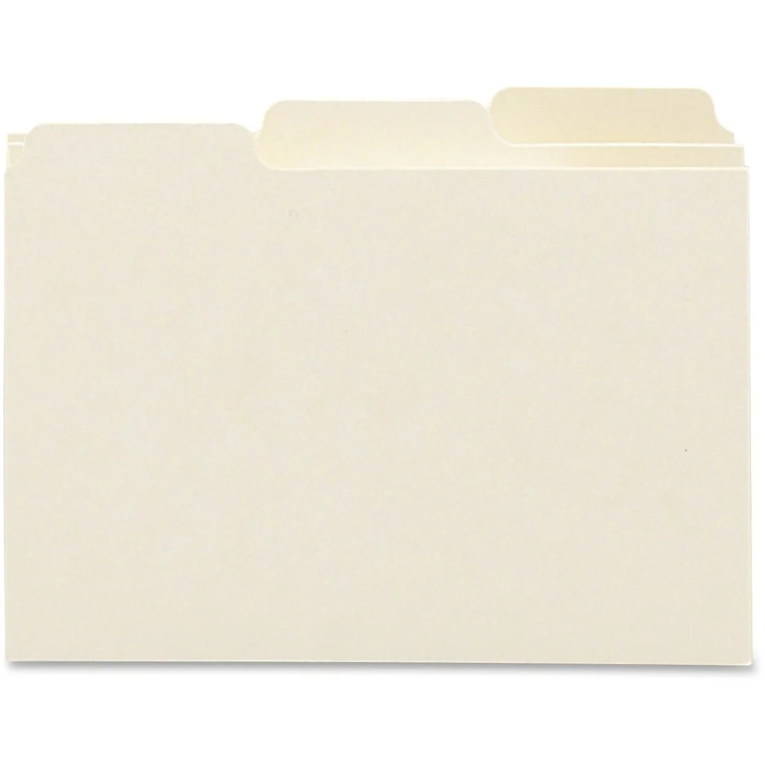 Smead Card Guides, Blank 1/3-Cut Tab, 6 x 4 in, Manila, 100/Box