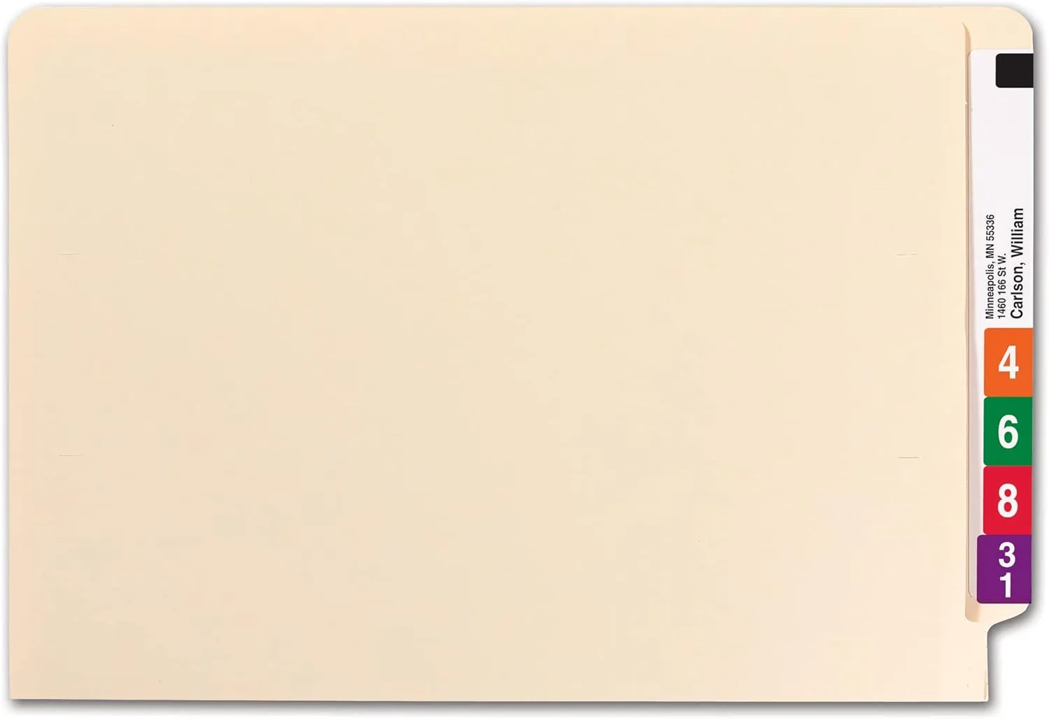 Smead End Tab File Folder, Reinforced Straight-Cut Tab, Legal, Manila, 100/Box (27110)