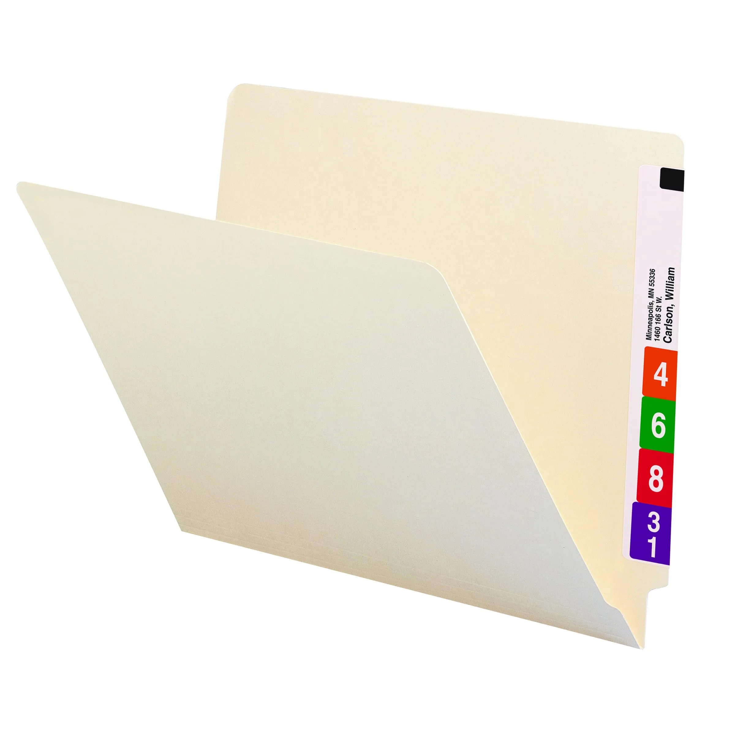 Smead End Tab File Folder, Letter Size, Manila, Straight-Cut Tab, 100/Box (24100)