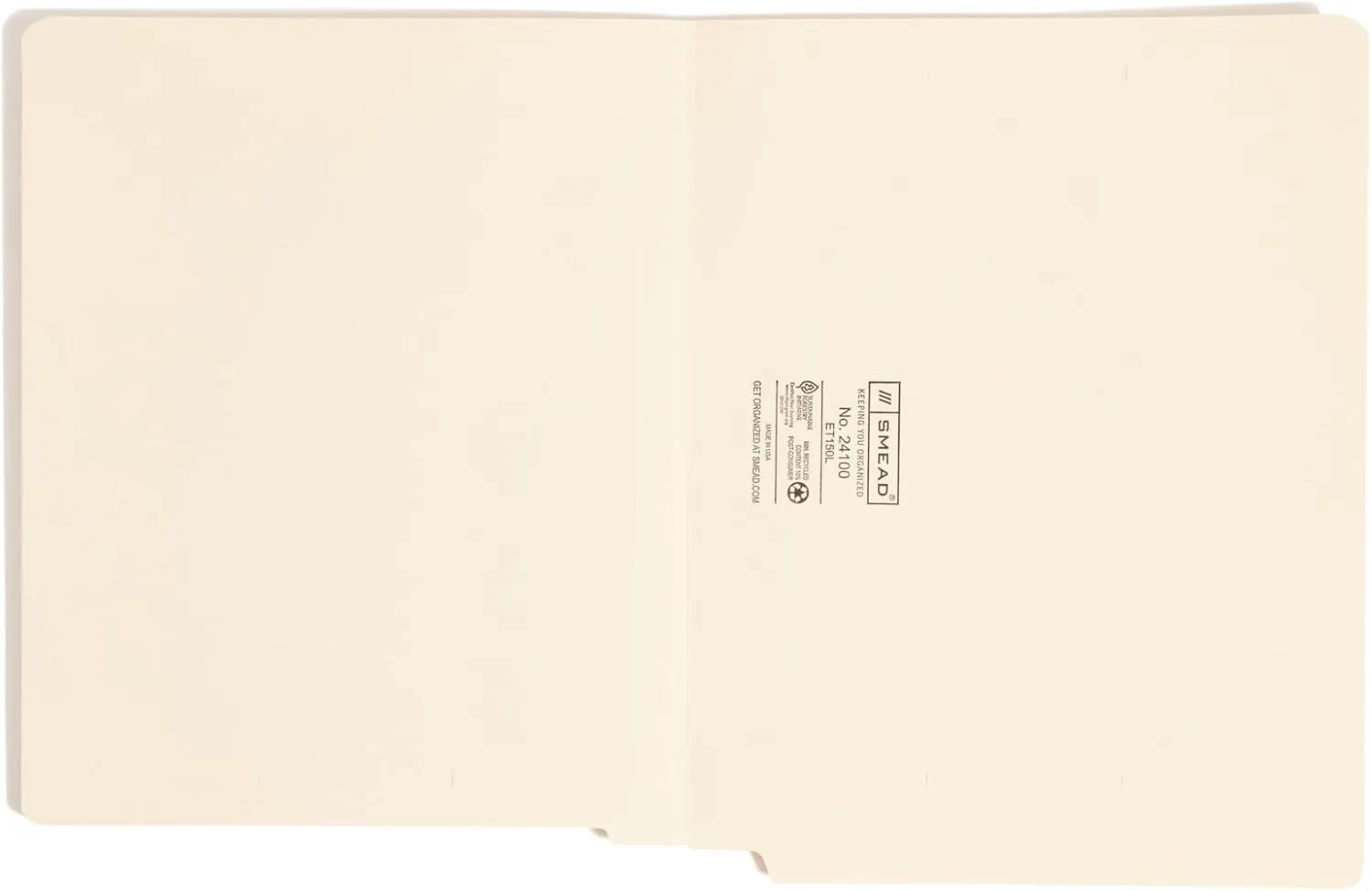 Smead End Tab File Folder, Letter Size, Manila, Straight-Cut Tab, 100/Box (24100)