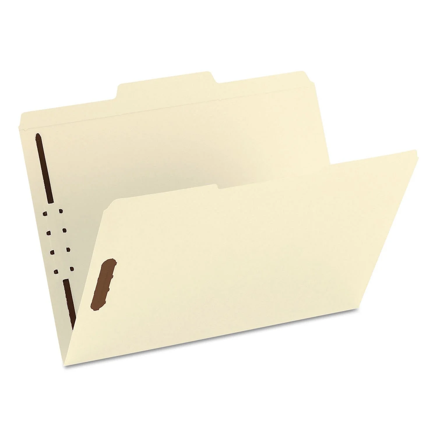 Smead Fastener File Folder, 2 Fasteners, Reinforced 1/3-Cut Tab, Letter Size, Manila, 50 per Box (14537) 50 Count