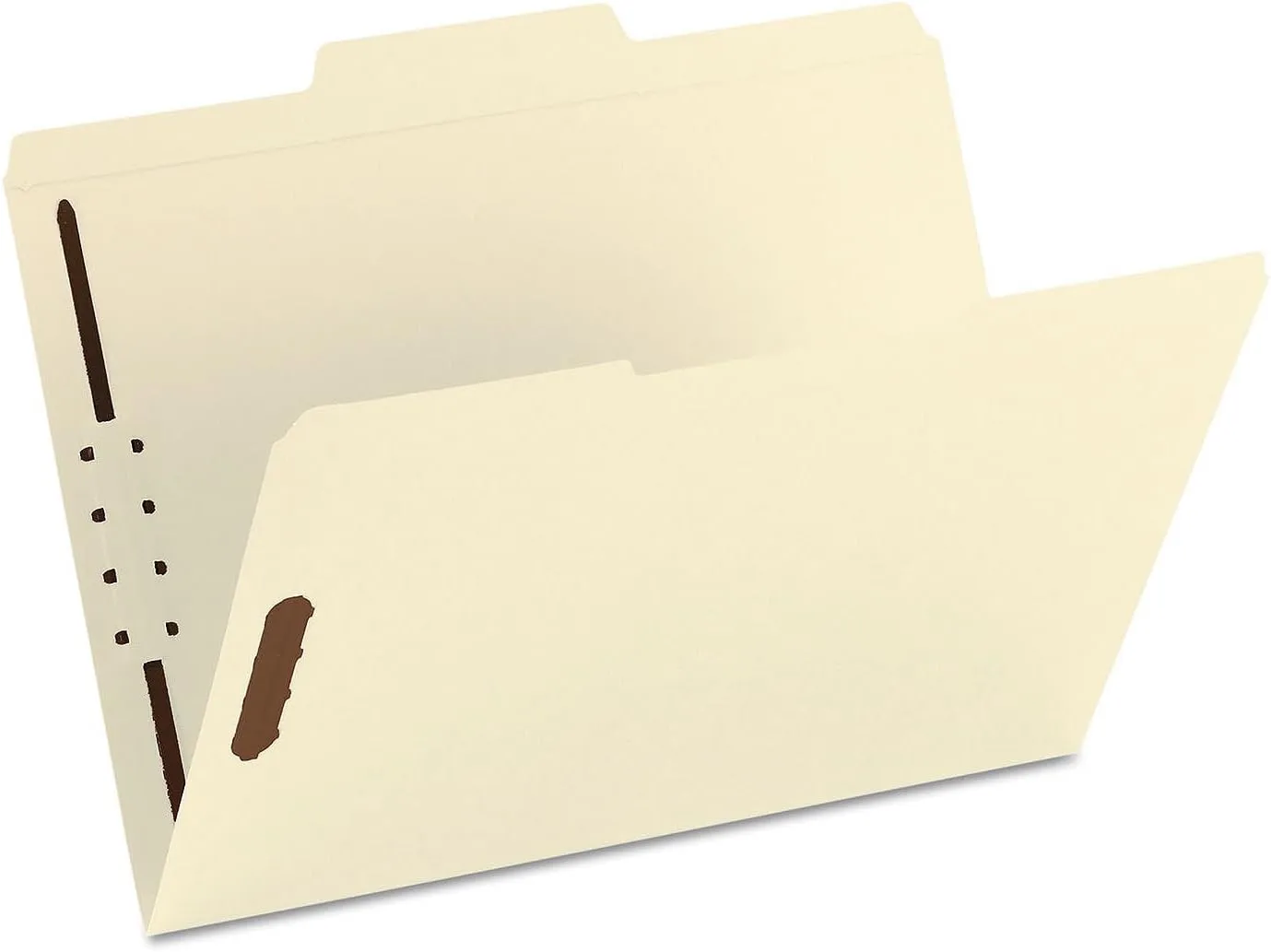 Smead Fastener File Folder, 2 Fasteners, Reinforced 1/3-Cut Tab, Letter Size, Manila, 50 per Box (14537) 50 Count