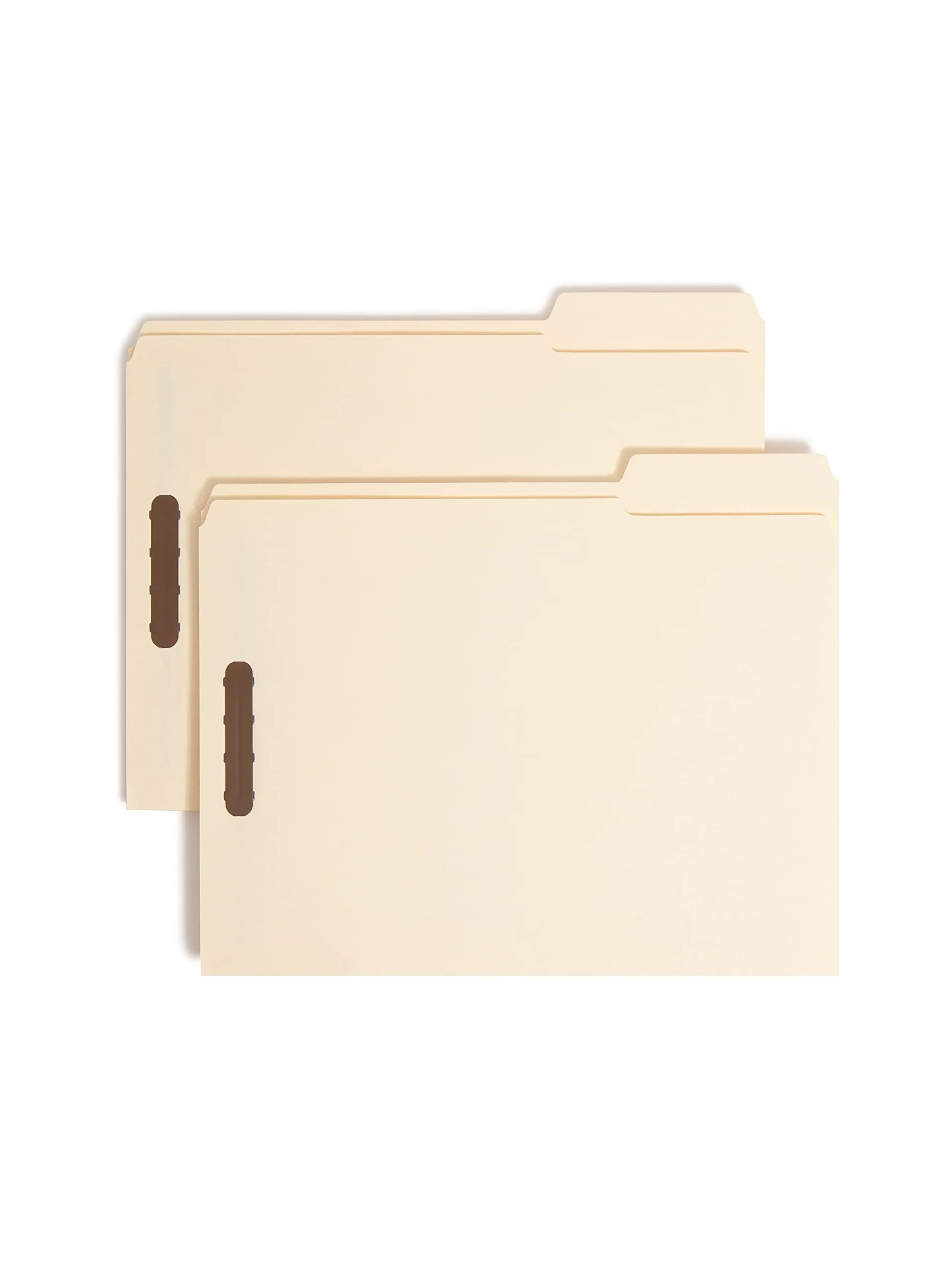 SMEAD Fastener File Folders, Letter Size, Manila, Reinforced Tabs