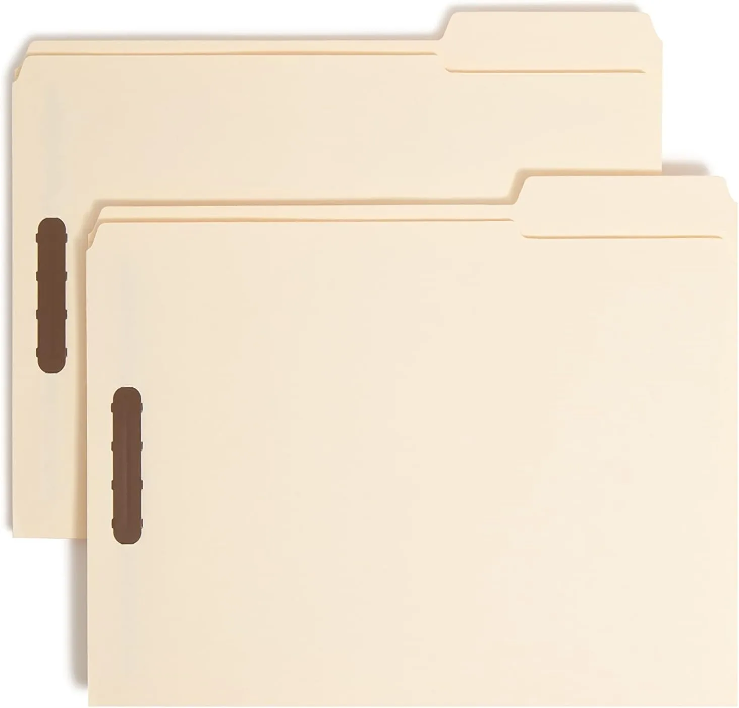 SMEAD Fastener File Folders, Letter Size, Manila, Reinforced Tabs