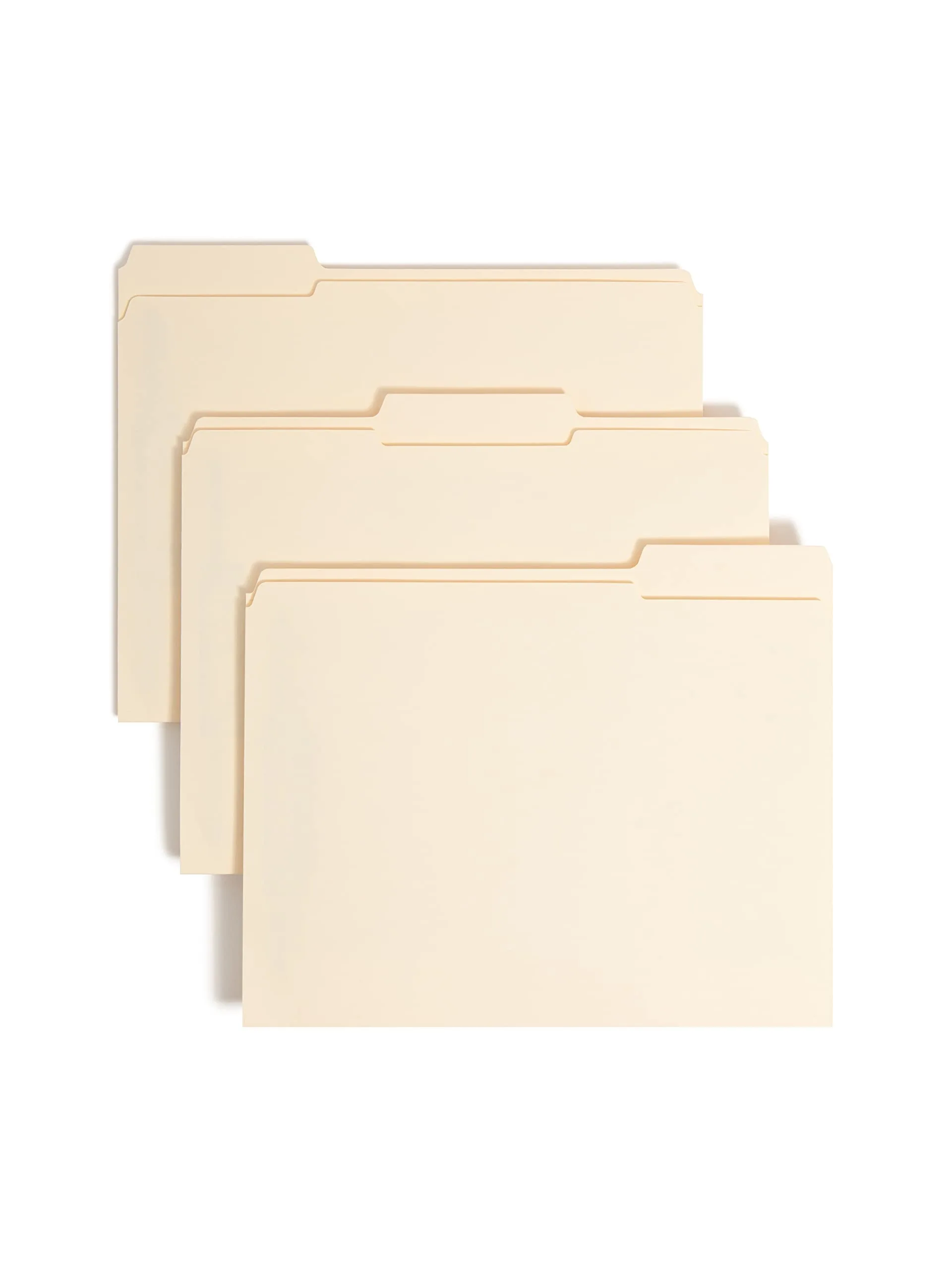 Smead Fastener File Folder with SafeSHIELD® Fasteners, 2 Fasteners, Reinforced 1/3-Cut Tab, Letter Size, Manila, 50 per Box (14555)