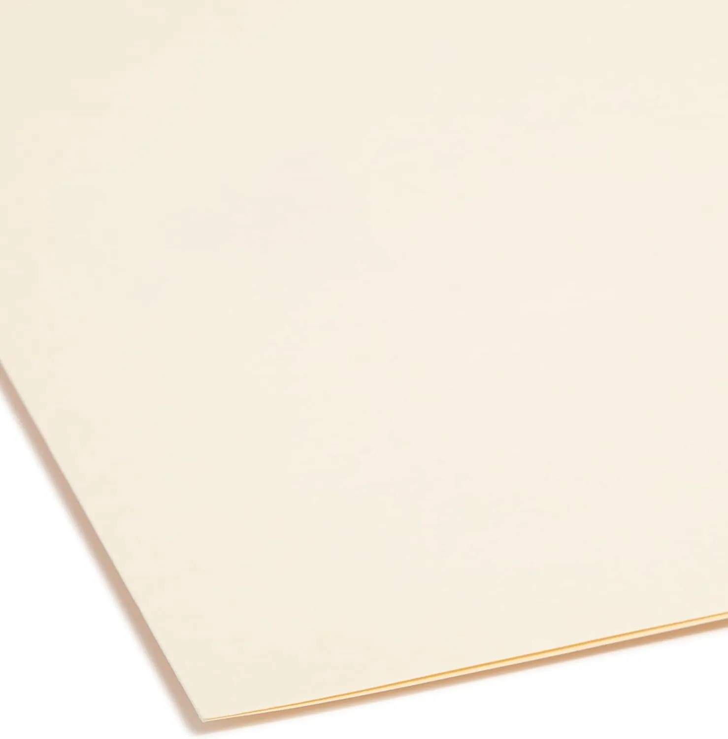 Smead Fastener File Folder with SafeSHIELD® Fasteners, 2 Fasteners, Reinforced 1/3-Cut Tab, Letter Size, Manila, 50 per Box (14555)