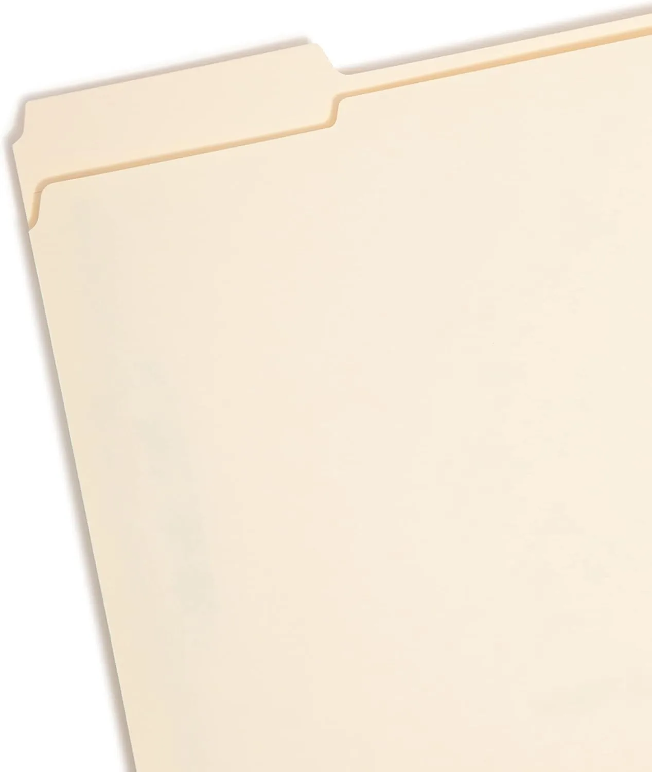 Smead Fastener File Folder with SafeSHIELD® Fasteners, 2 Fasteners, Reinforced 1/3-Cut Tab, Letter Size, Manila, 50 per Box (14555)