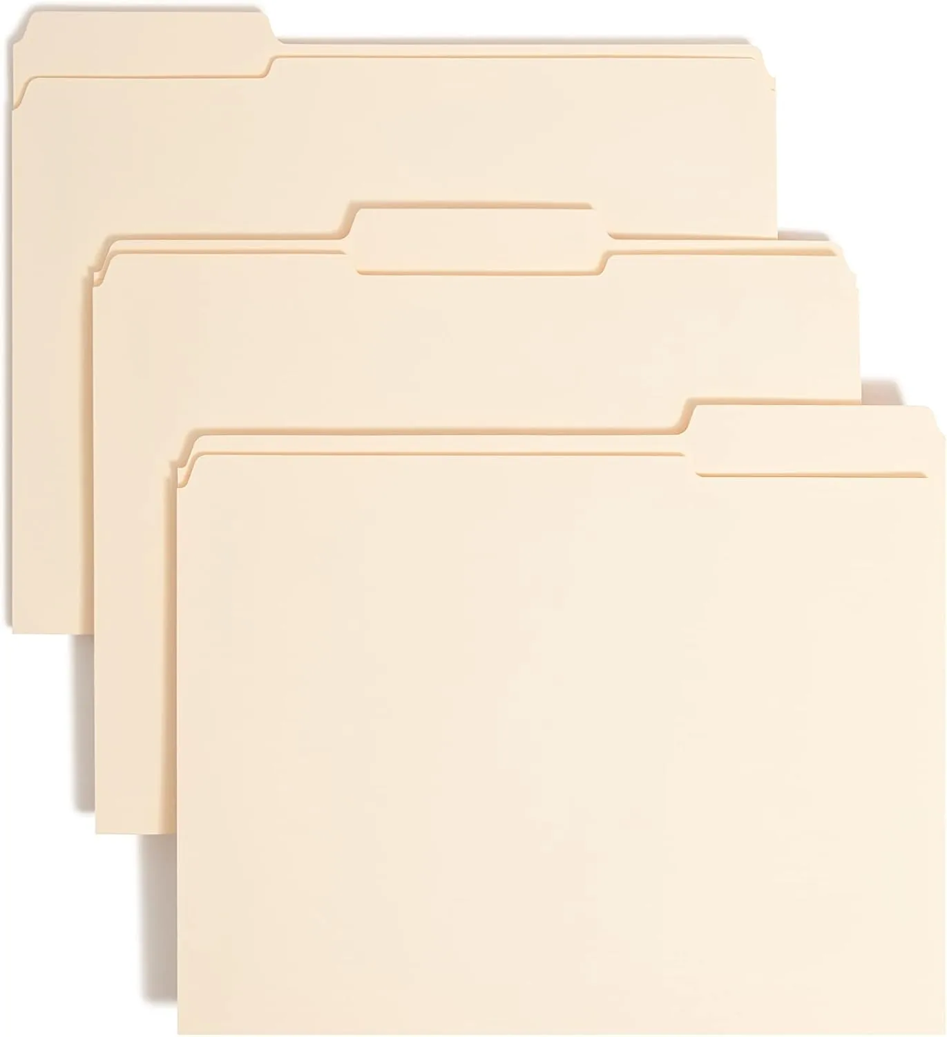SMEAD Fastener File Folders, Letter Size, Manila, Reinforced Tabs