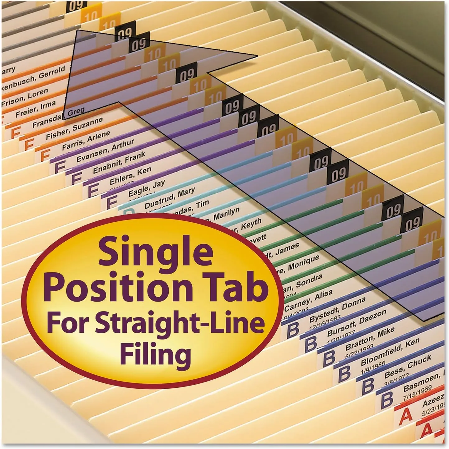SMEAD Fastener File Folders, Letter Size, Manila, Reinforced Tabs