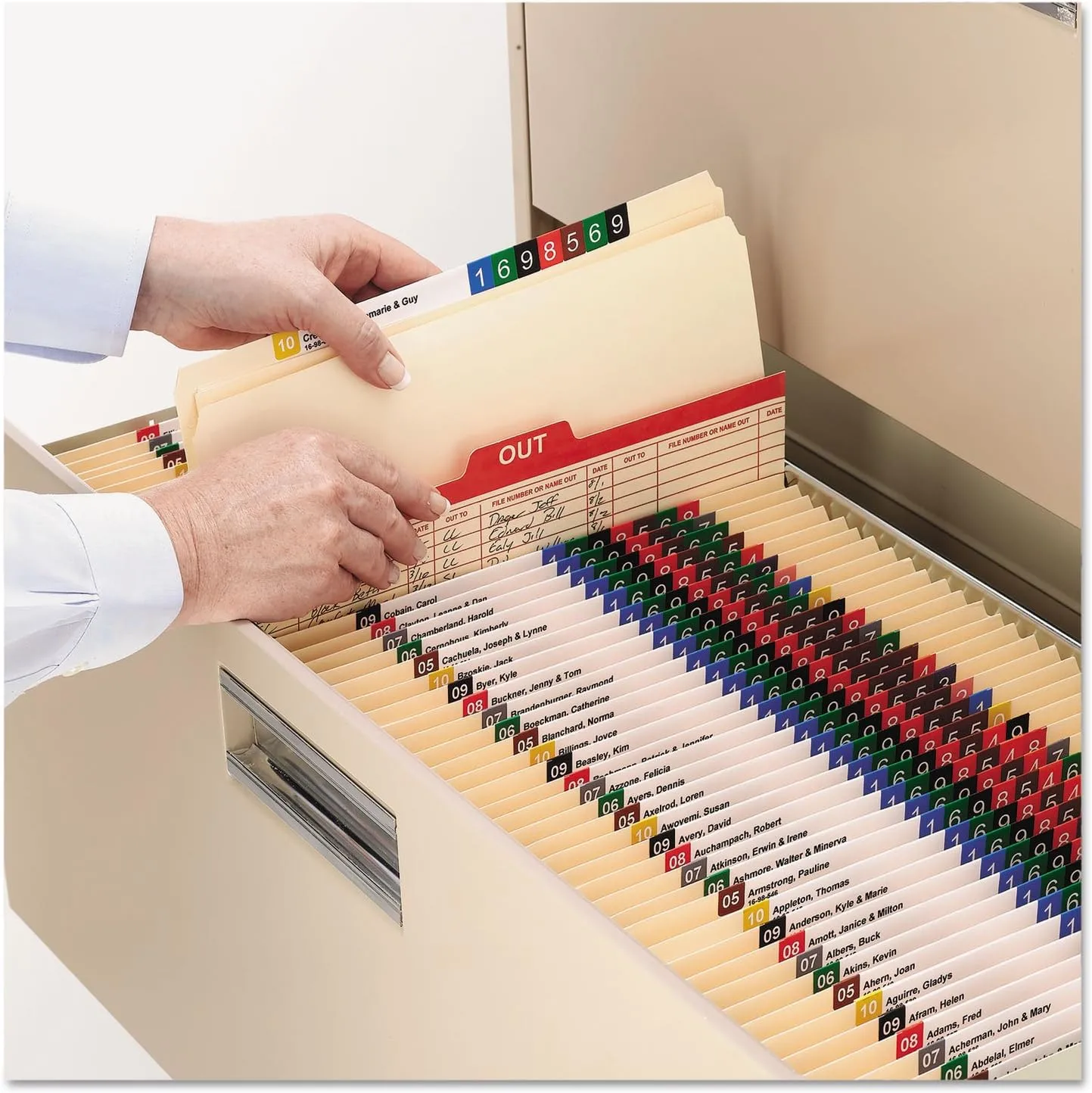 SMEAD Fastener File Folders, Letter Size, Manila, Reinforced Tabs