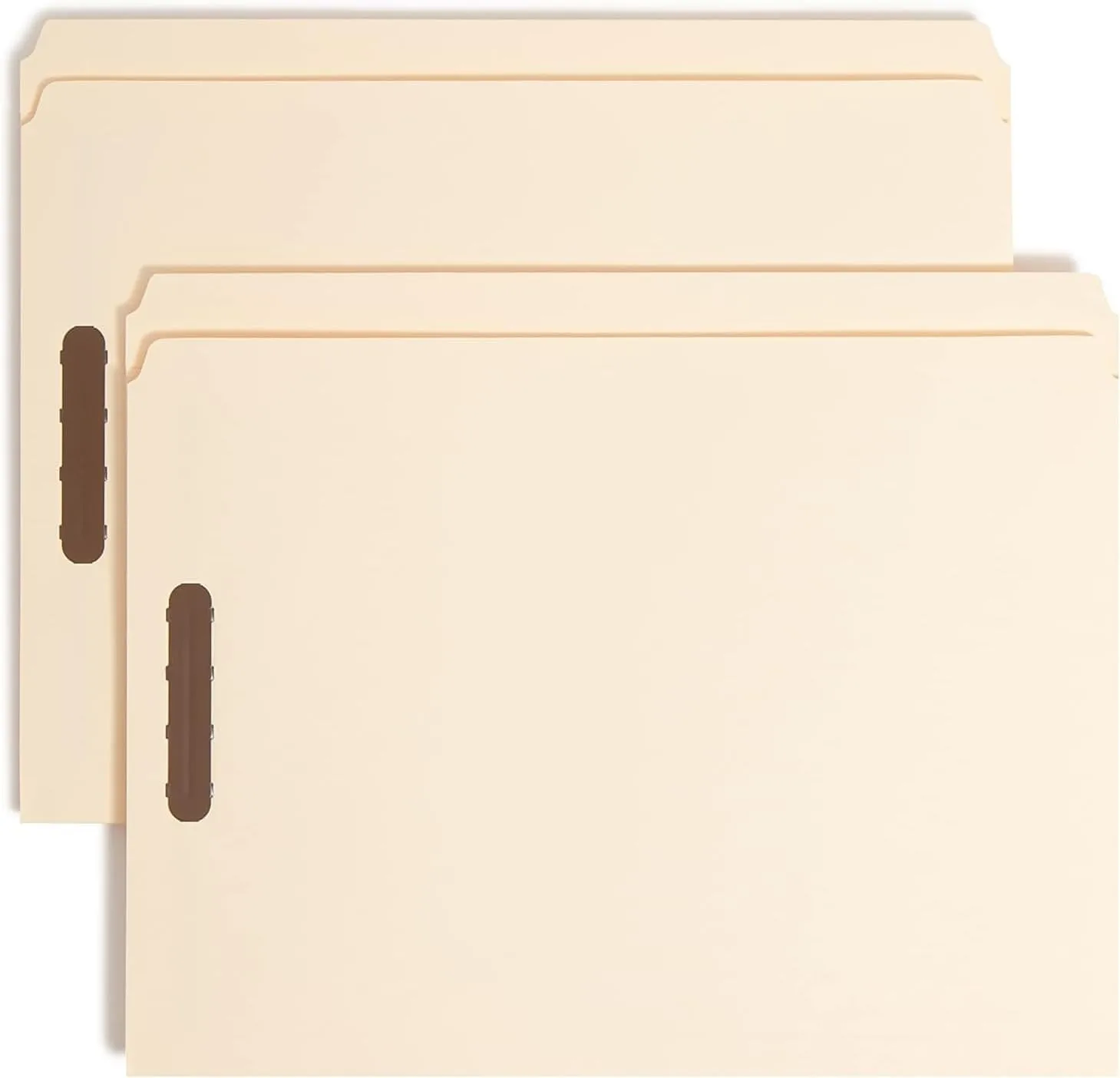 SMEAD Fastener File Folders, Letter Size, Manila, Reinforced Tabs