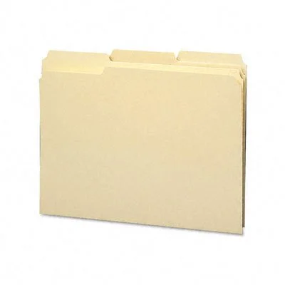 Smead 1/3-Cut Manila File Folders, Letter Size, 100/Box