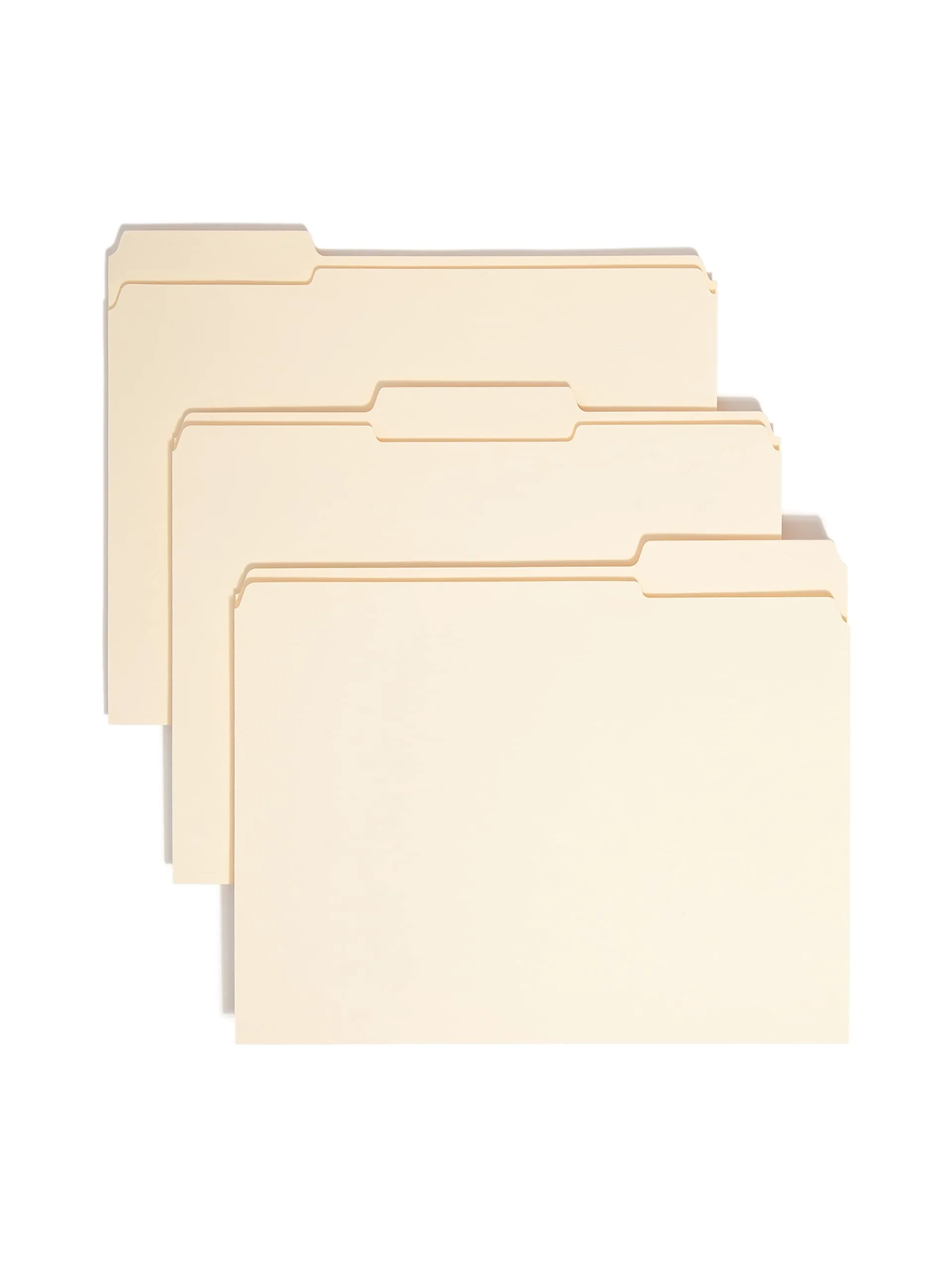 SMEAD Reinforced 2-Ply Letter File Folders, Manila, 100/Box