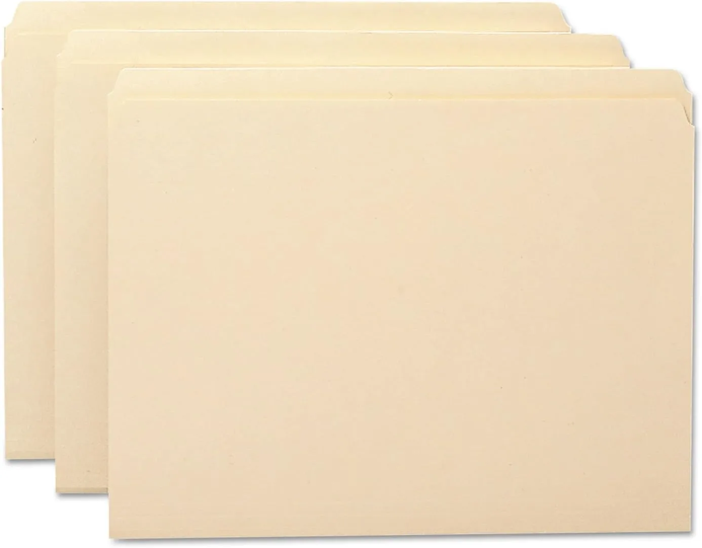 Smead File Folder, Straight-Cut Tab, Letter Size, Manila, 100 per Box (10300)