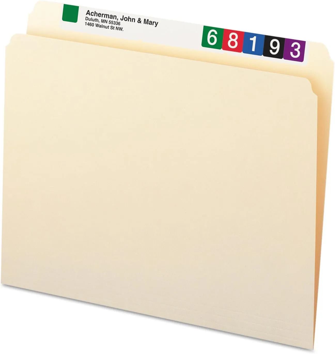 Smead File Folder, Straight-Cut Tab, Letter Size, Manila, 100 per Box (10300)