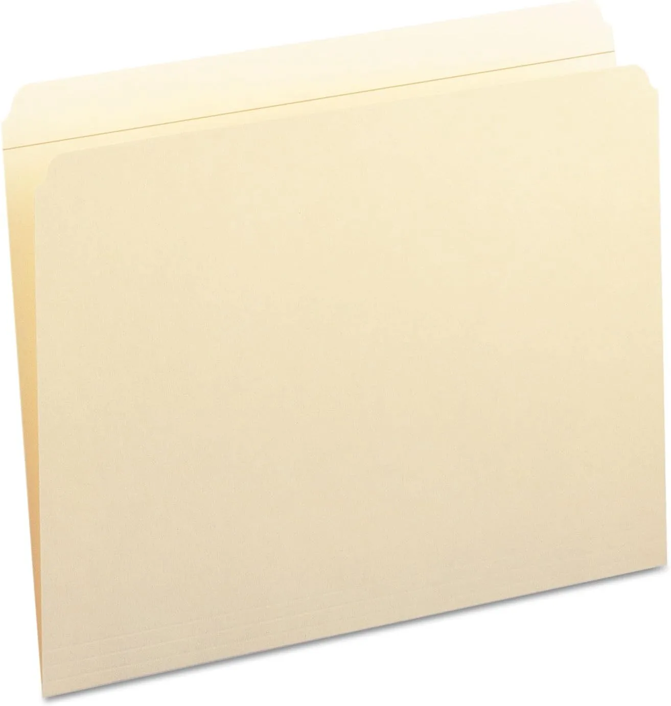 Smead Reinforced Straight-Cut Manila File Folders, Letter Size, 100/Box (10310)