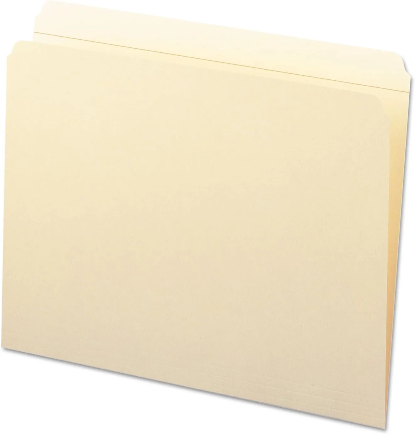 Smead Reinforced Straight-Cut Manila File Folders, Letter Size, 100/Box (10310)