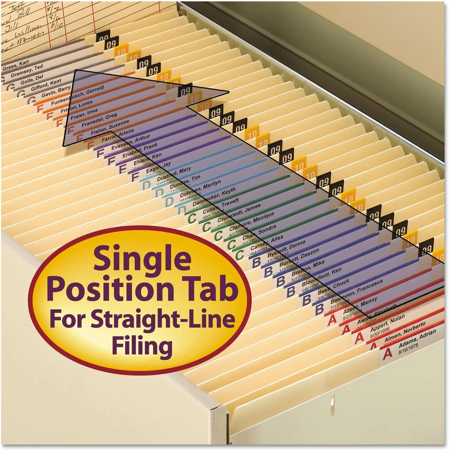 Smead Reinforced Straight-Cut Manila File Folders, Letter Size, 100/Box (10310)