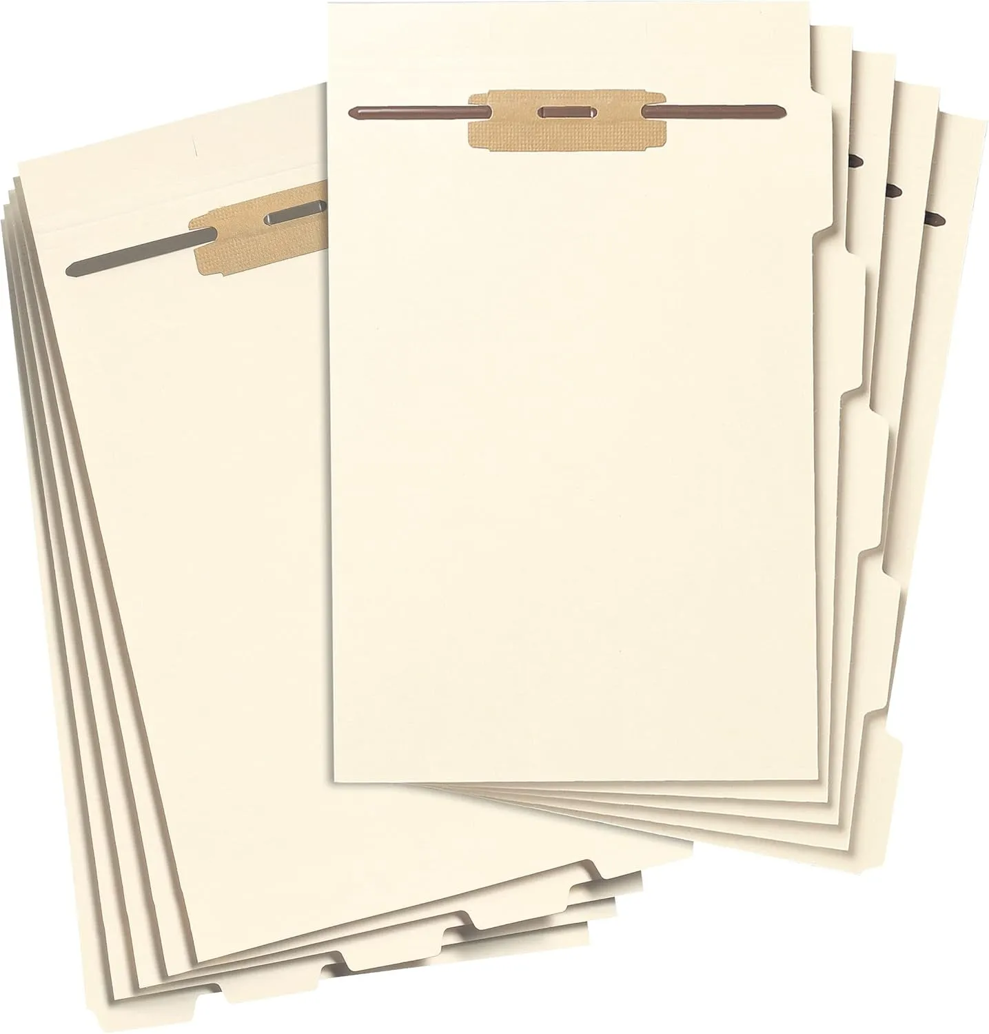 SMEAD Stackable End-Tab Folder Dividers with Fasteners, 50 Count