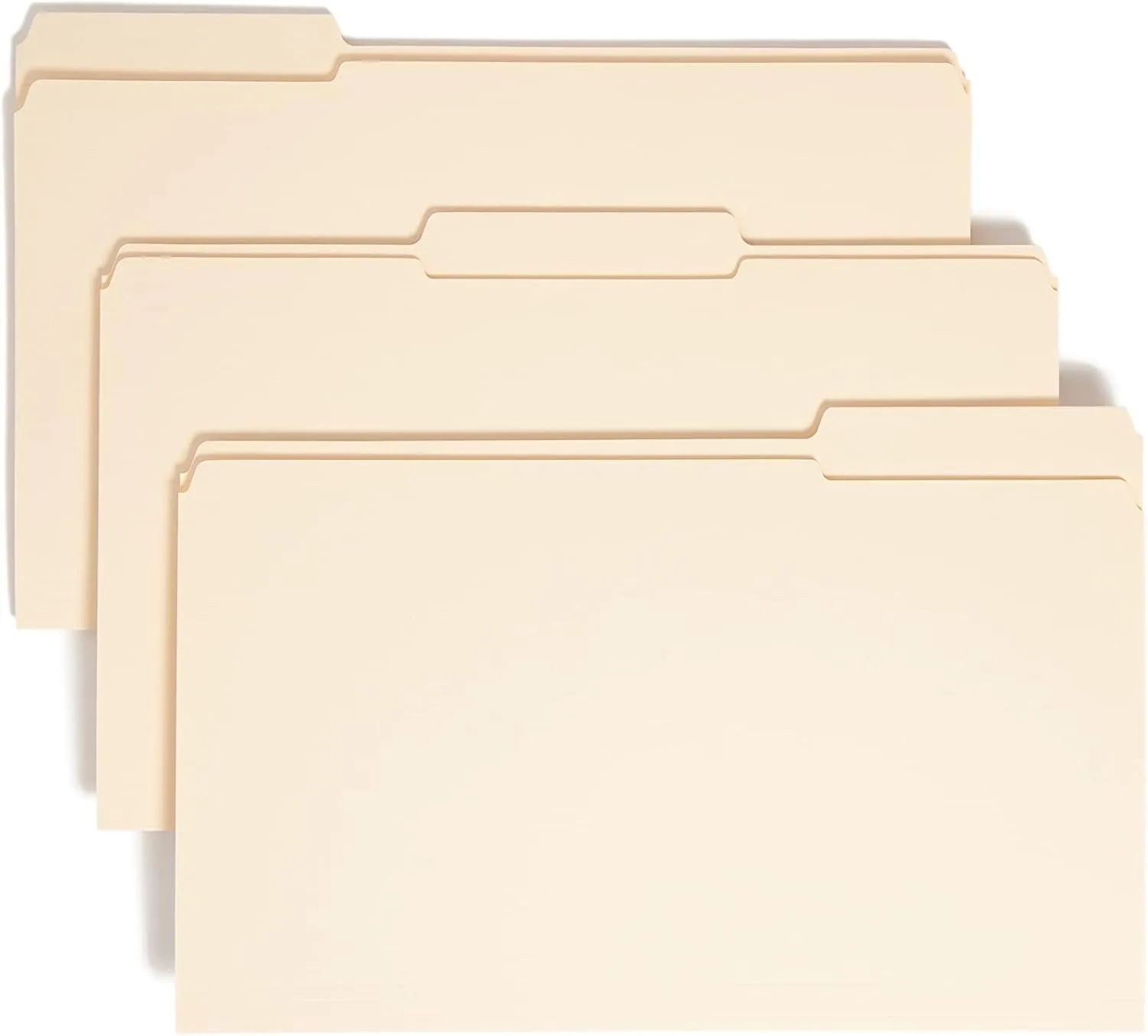 SMEAD File Folder, Reinforced 1/3-Cut Top Tab, Legal Size, Manila, 100 per Box