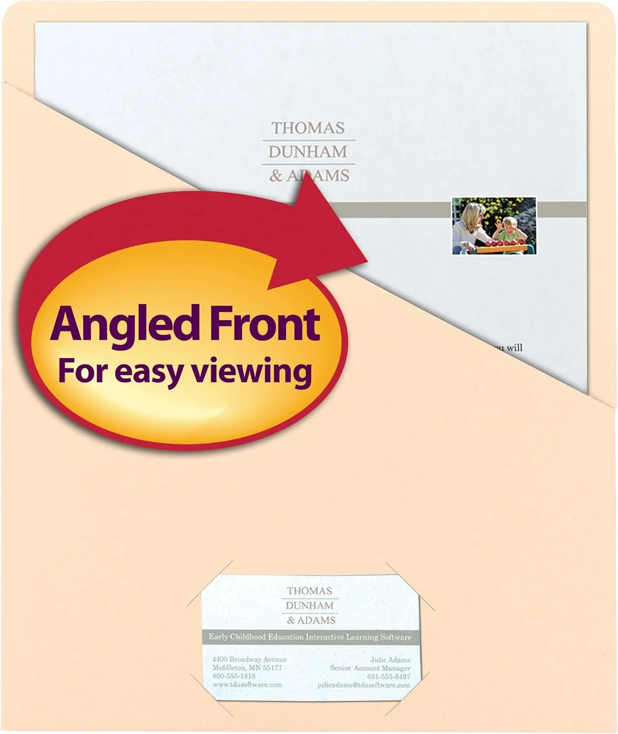 SMEAD Slash File Jackets, Letter Size, 25 Pack