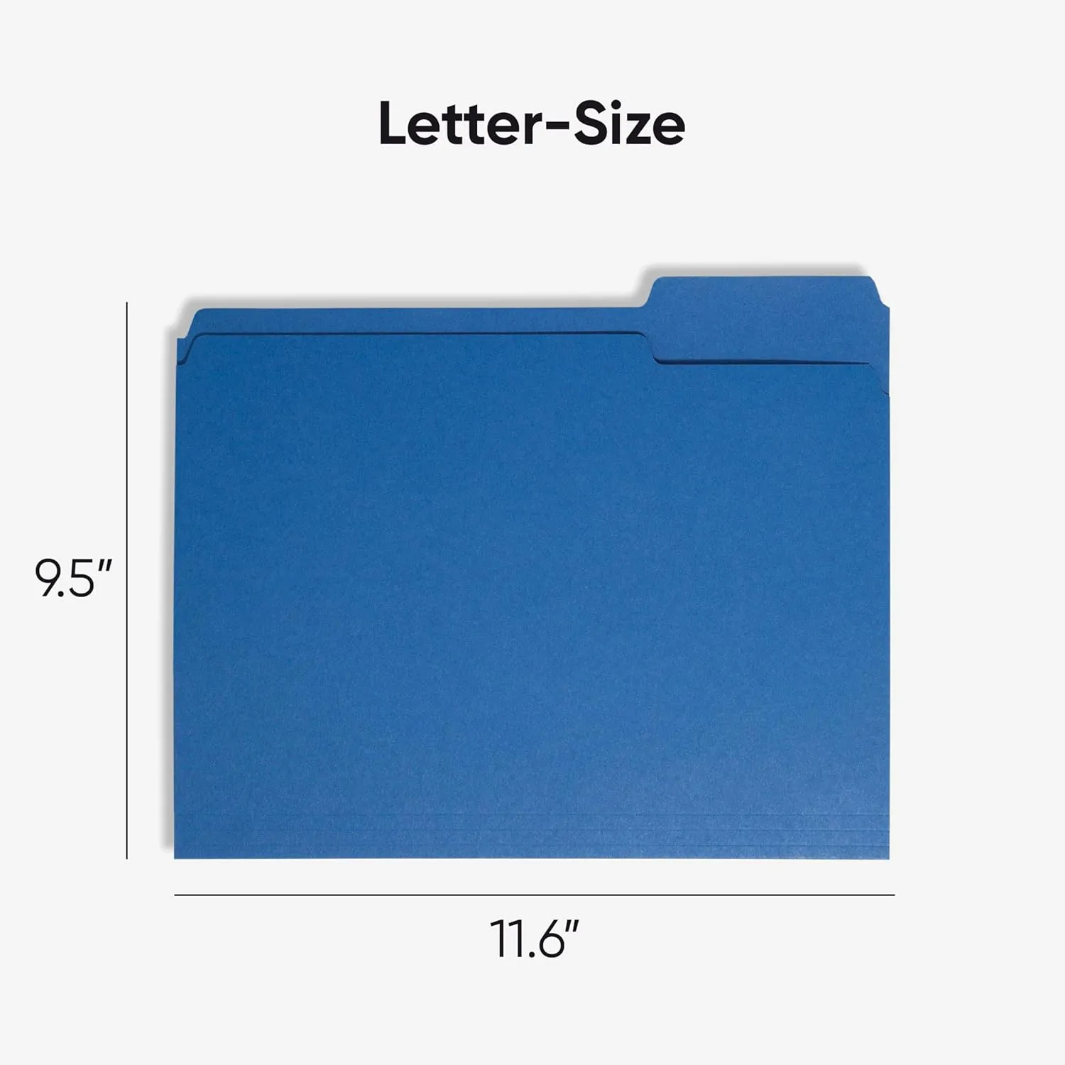 SMEAD Standard File Folders, 100 Count, 1/3-Cut Tabs, Letter Size