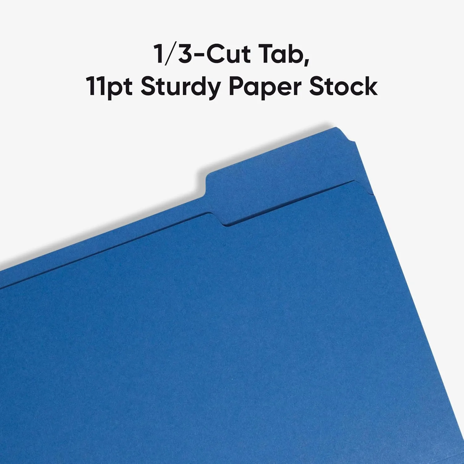 SMEAD Standard File Folders, 100 Count, 1/3-Cut Tabs, Letter Size