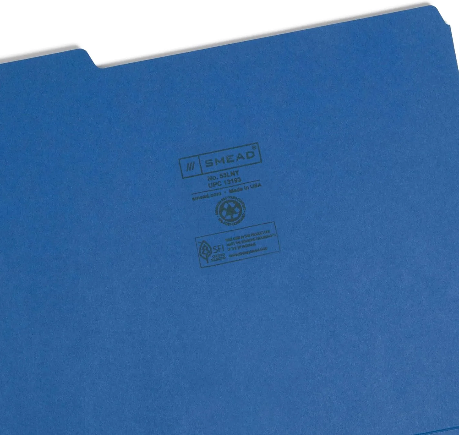 SMEAD Standard File Folders, 100 Count, 1/3-Cut Tabs, Letter Size