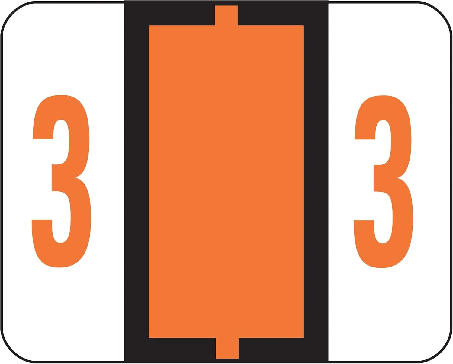 Smead BCCRN Bar-Style Color-Coded Numeric Labels