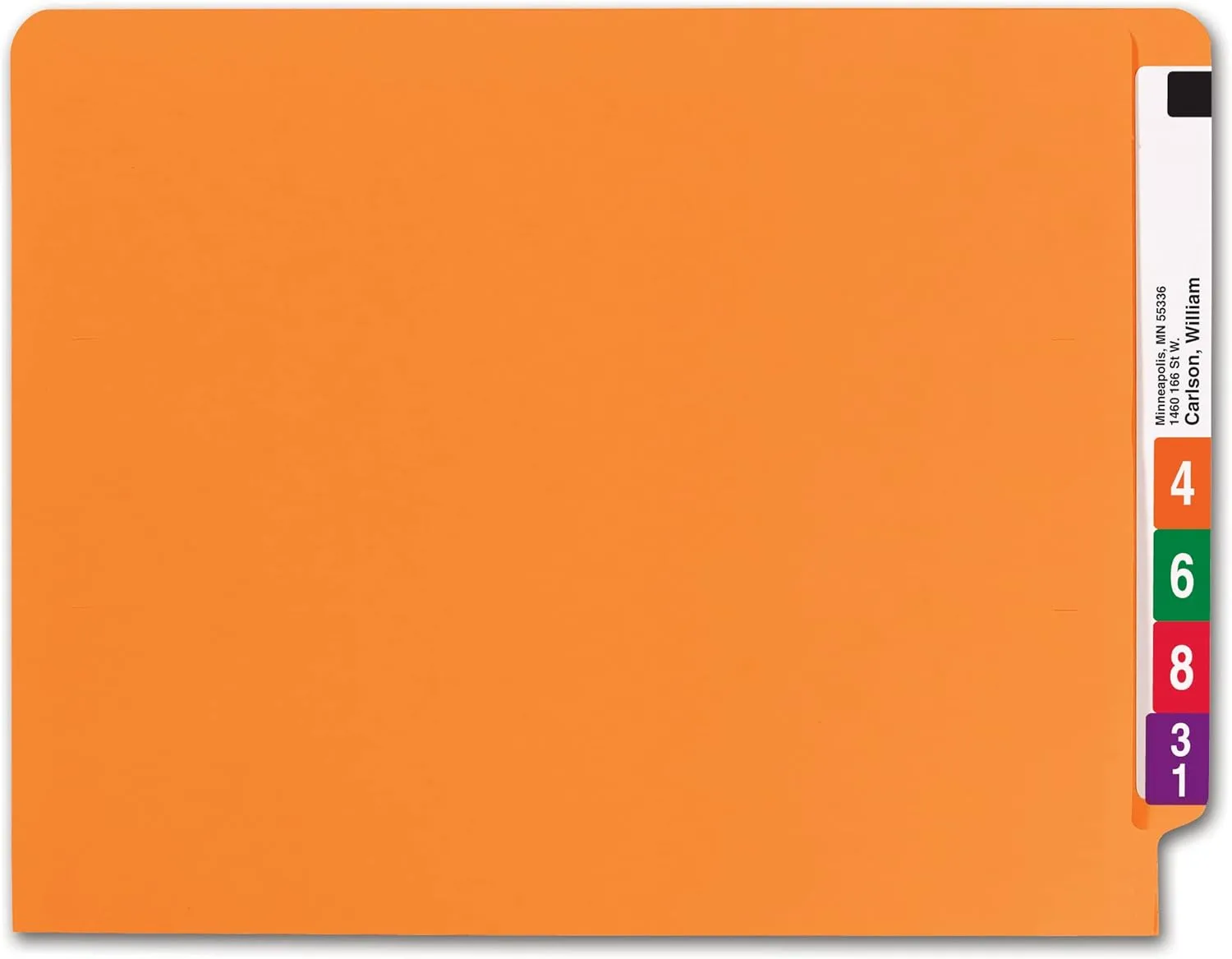 SMEAD End Tab File Folders, Shelf-Master Reinforced Straight-Cut Tab, Letter Size