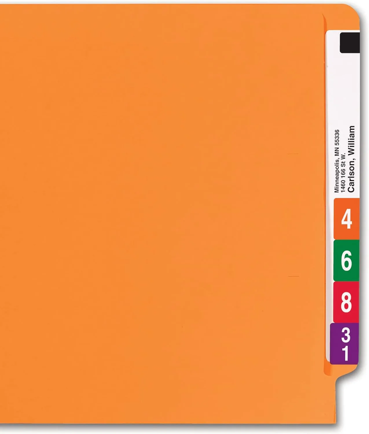 SMEAD End Tab File Folders, Shelf-Master Reinforced Straight-Cut Tab, Letter Size
