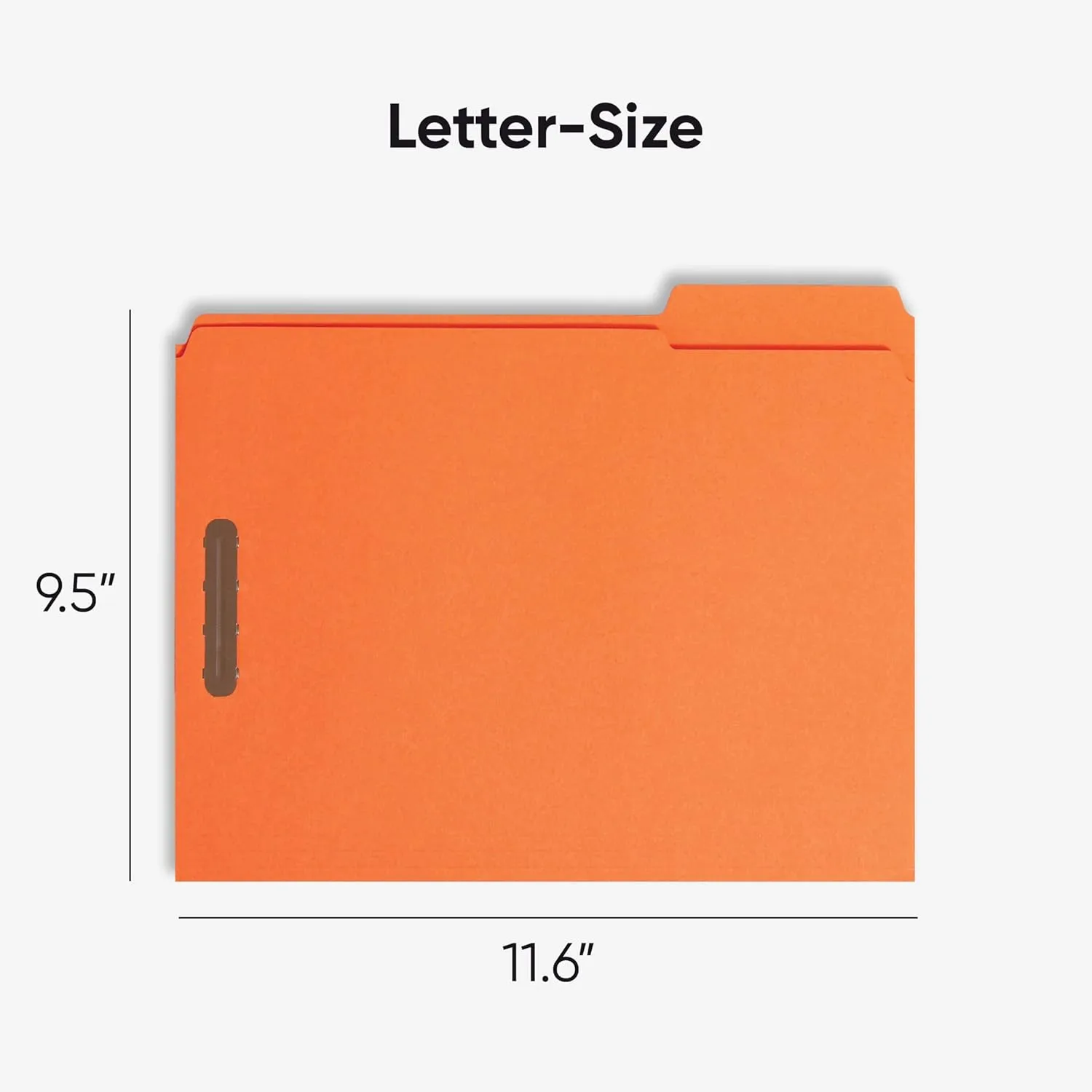 SMEAD Fastener File Folders with Reinforced 1/3-Cut Tabs
