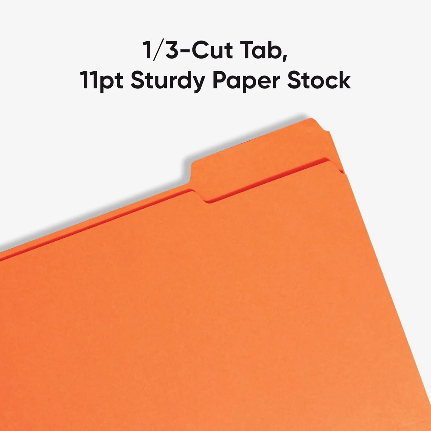 SMEAD Letter-Size File Folders, 1/3-Cut Top Tab