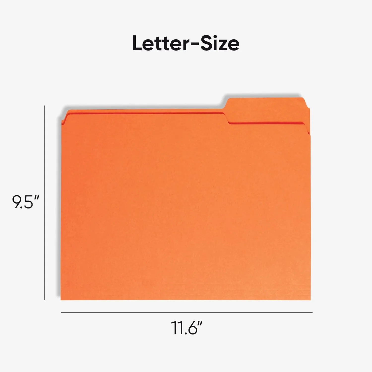 SMEAD Letter-Size File Folders, 1/3-Cut Top Tab