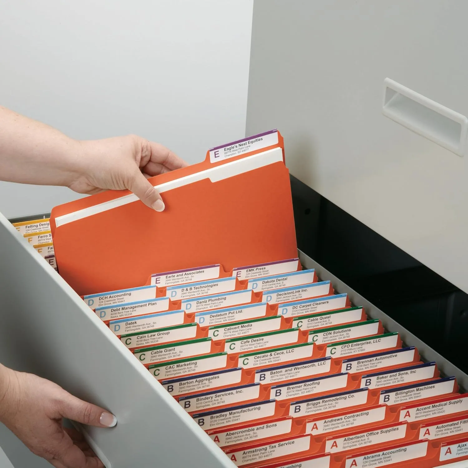SMEAD Letter-Size File Folders, 1/3-Cut Top Tab