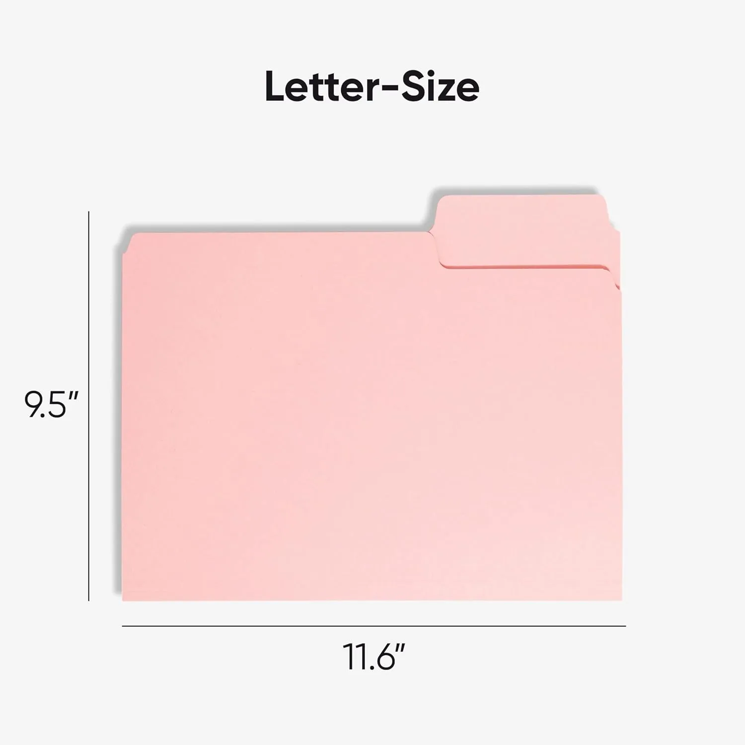 SMEAD Letter-Size File Folders, 1/3-Cut Top Tab