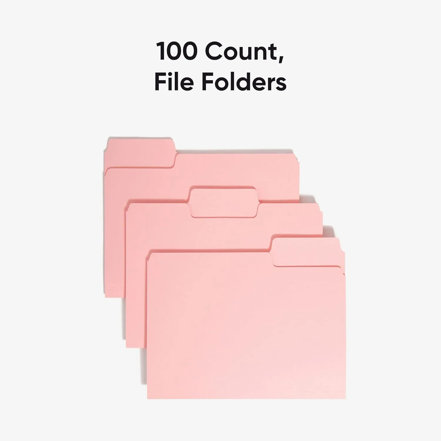 SMEAD Letter-Size File Folders, 1/3-Cut Top Tab