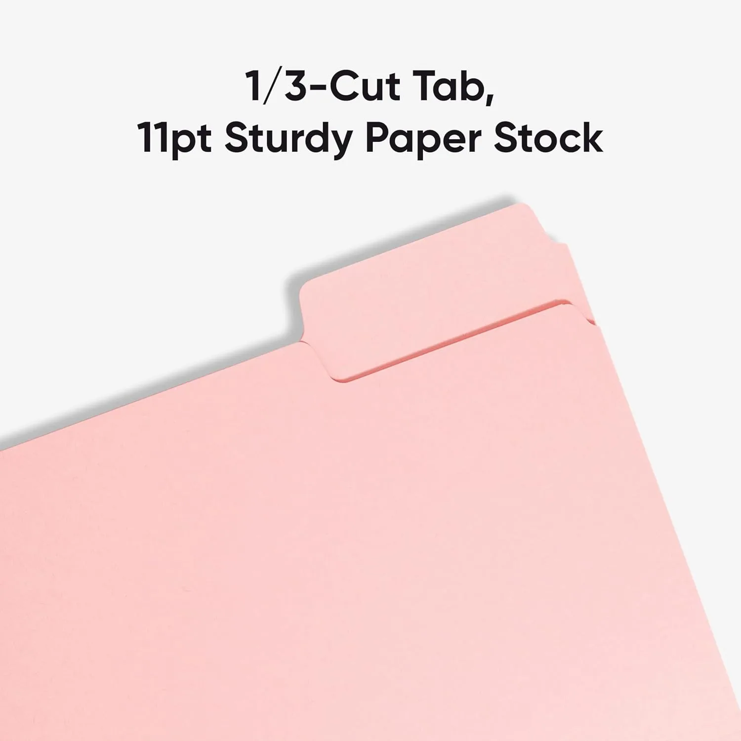 SMEAD Letter-Size File Folders, 1/3-Cut Top Tab