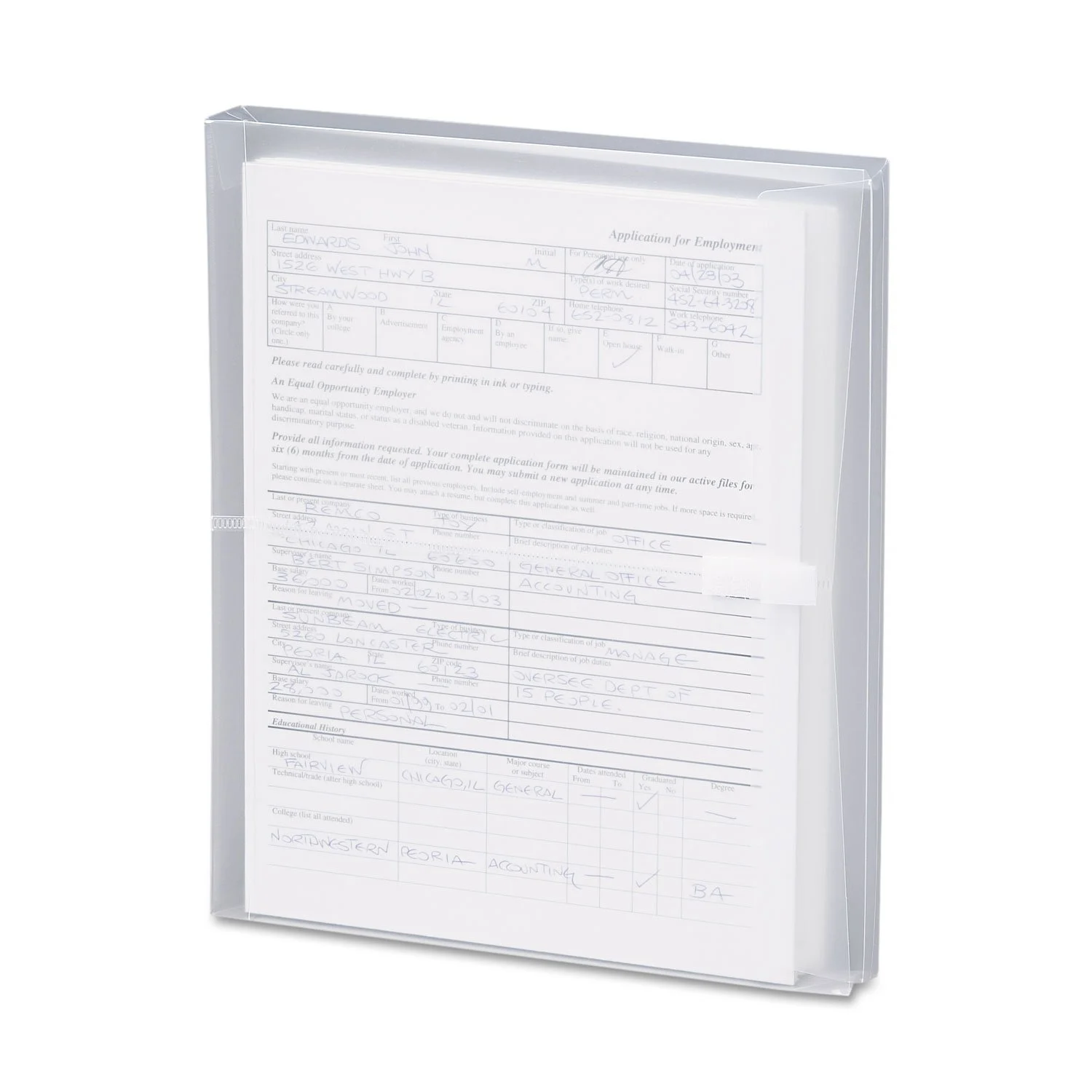SMEAD Poly Envelope, 1-1/4" Expansion, Hook-and-Loop Closure, Side Load, Letter Size