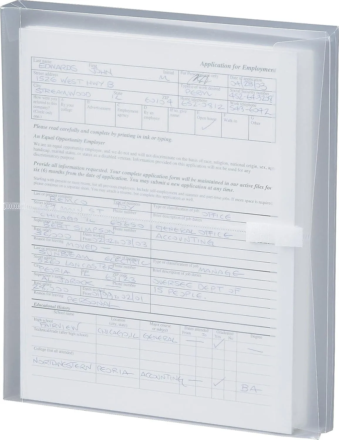 SMEAD Poly Envelope, 1-1/4" Expansion, Hook-and-Loop Closure, Side Load, Letter Size