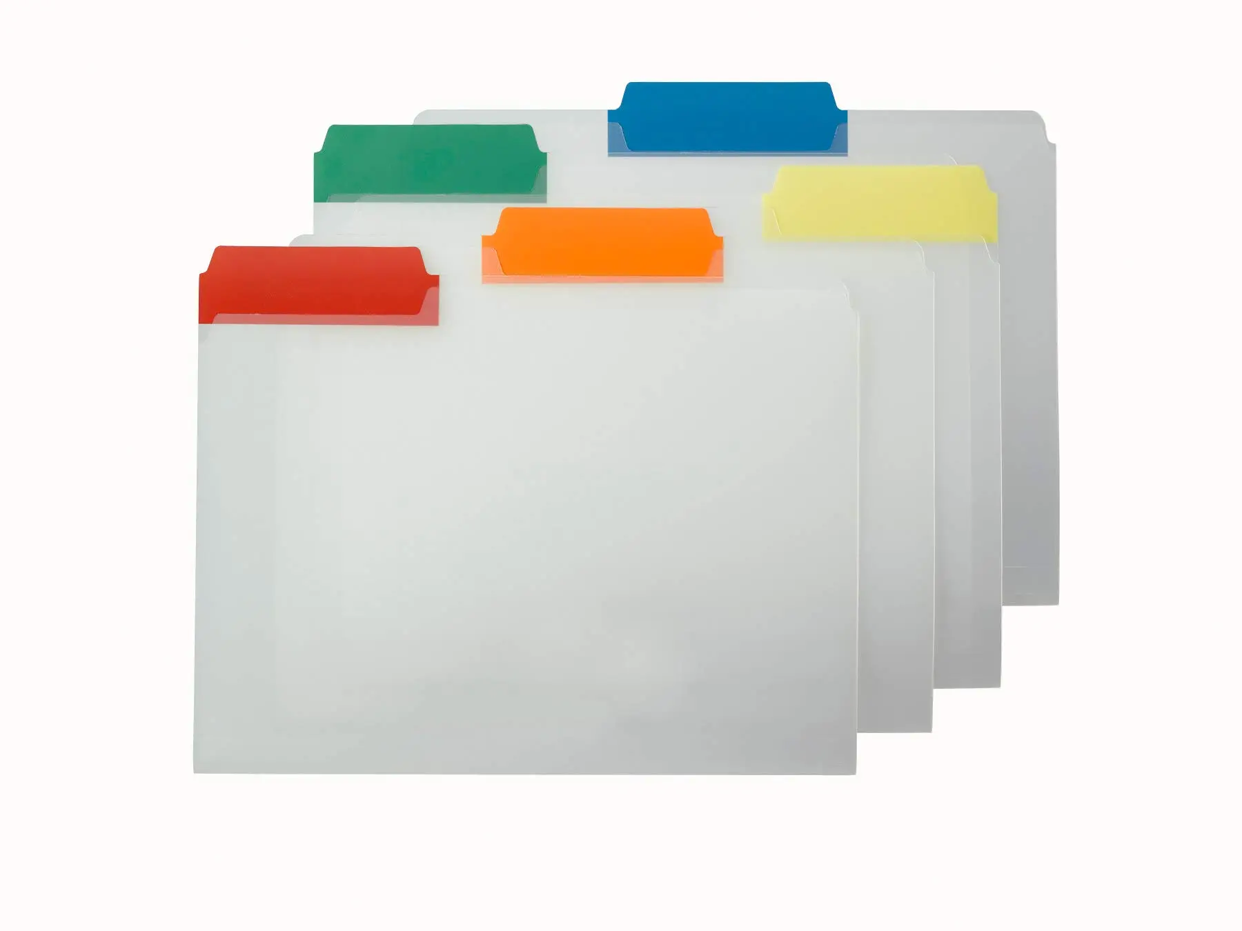 Smead Poly File Folders, 1/3-Cut Top Tab, Letter Size, Assorted Colors