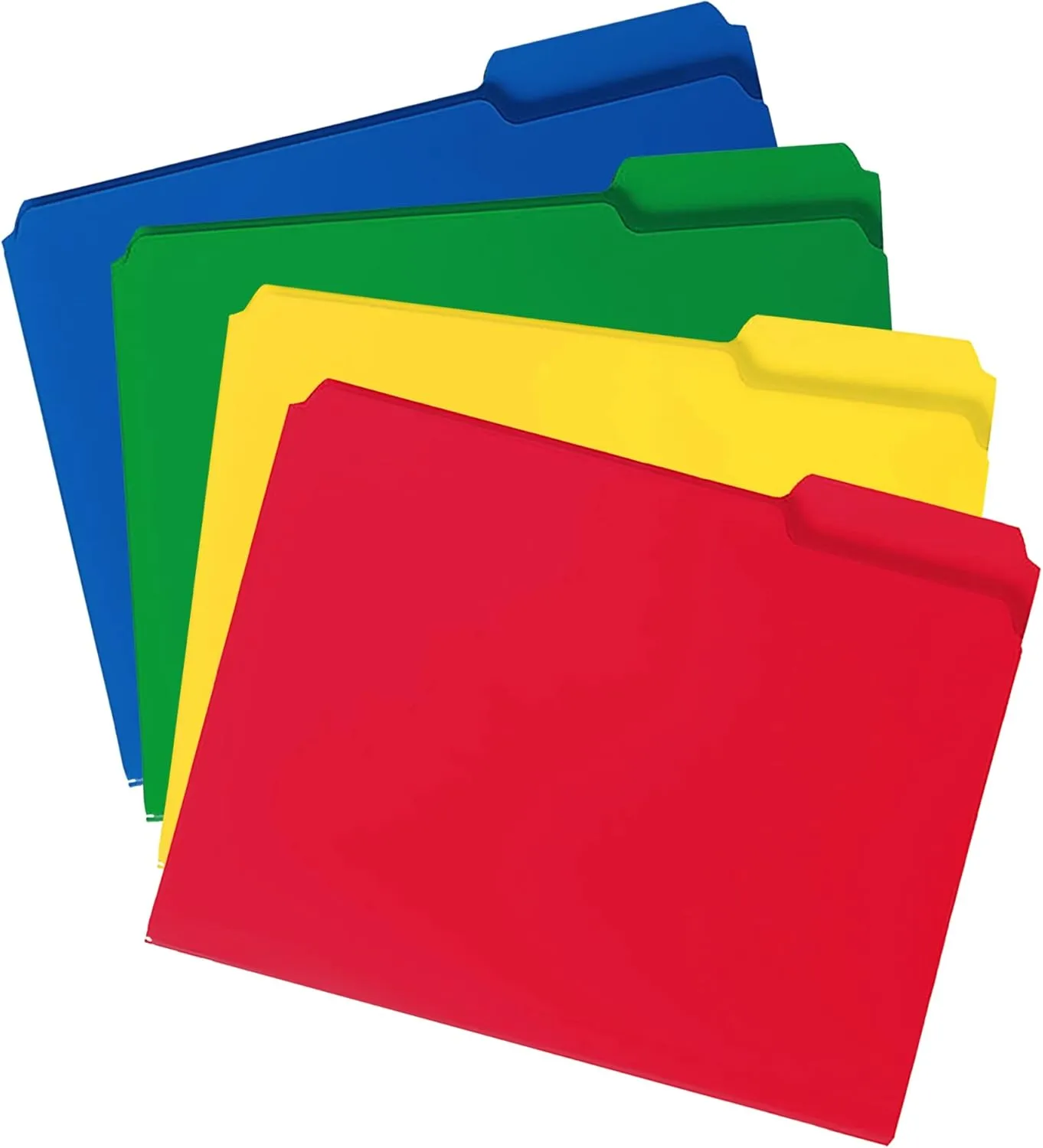 Smead Poly File Folders, 1/3-Cut Top Tab, Letter Size, Assorted Colors
